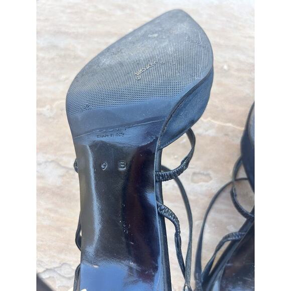 Vintage Authentic Gucci Women's Size 9 B High Heels Black Pointed Toe Satin LH - Picture 4 of 6
